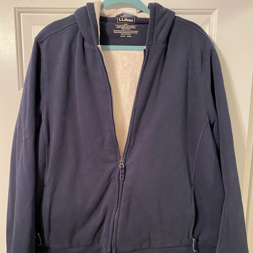 LL Bean Fleece Hooded Sweatshirt
